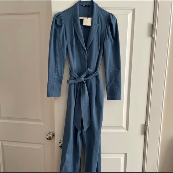 Zara Blue Jumpsuit - Picture 4 of 8